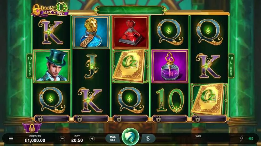 book of oz slot gameplay